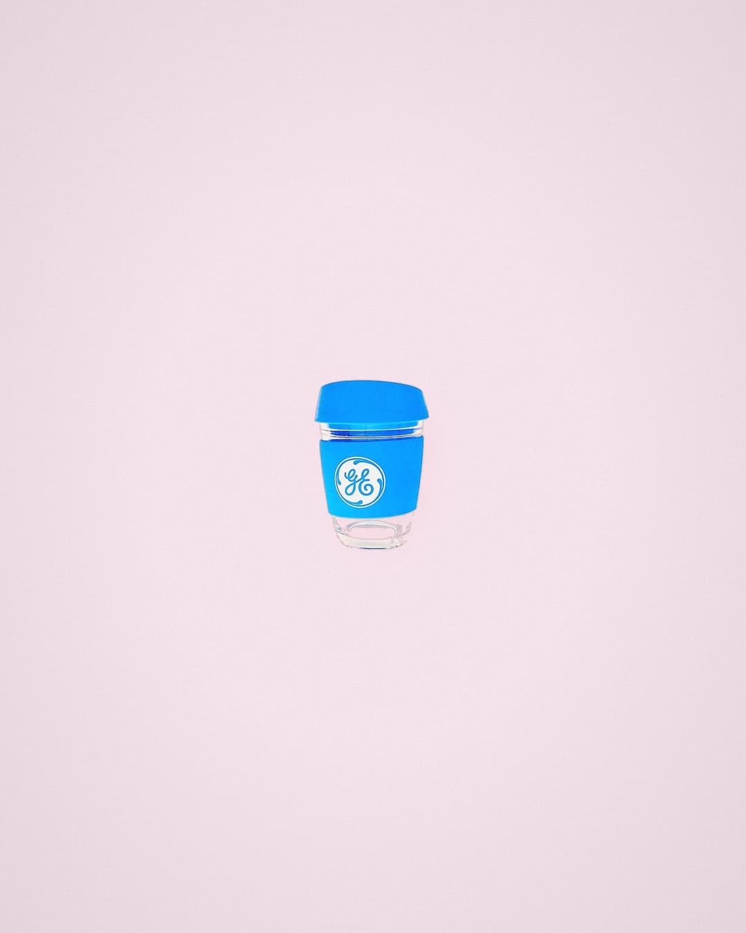 GE — Reusable glass coffee mug