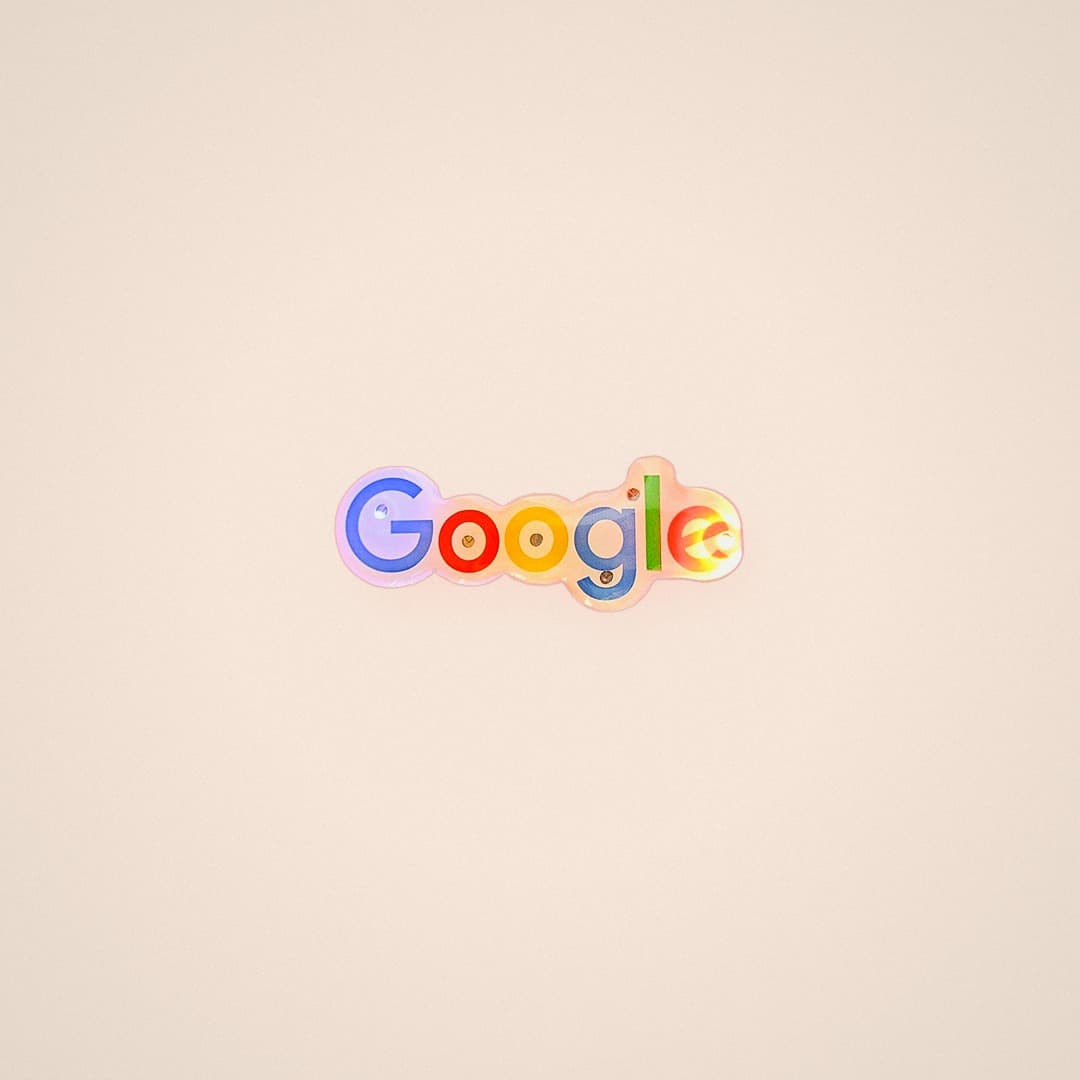 Google — Iridescent acrylic logo pin