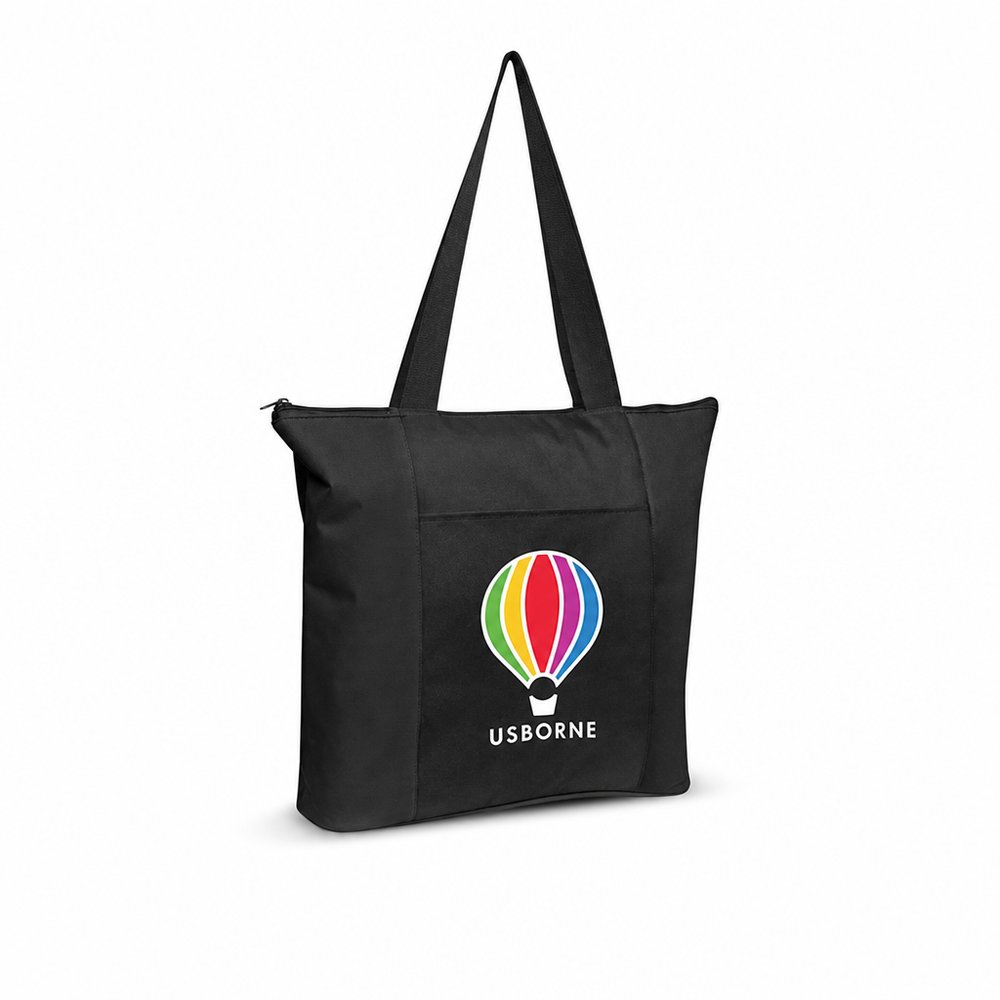 ダマスク ジッパー付き 600Dポリエステル マチ付きトート