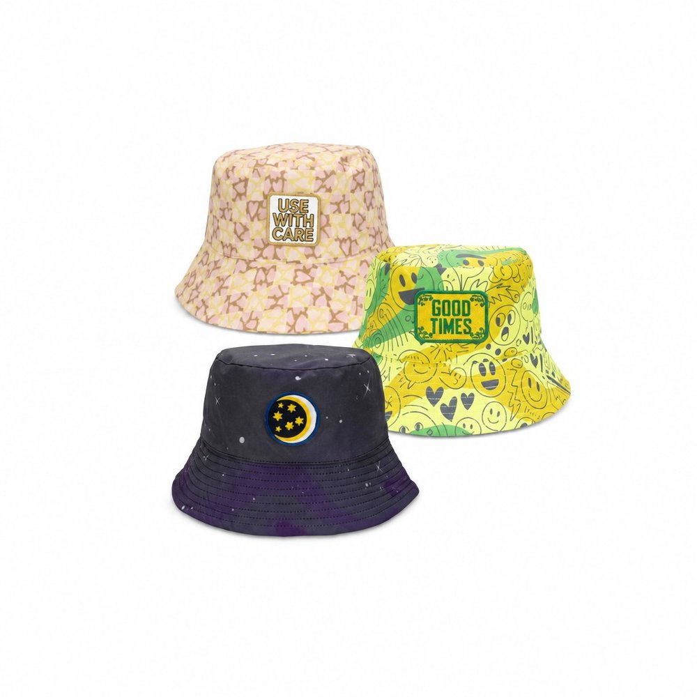 ソニー カスタム刺繍パッチ付き バケットハット(ブランド仕様)