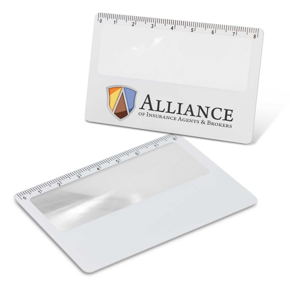 定規付きカードサイズ拡大鏡