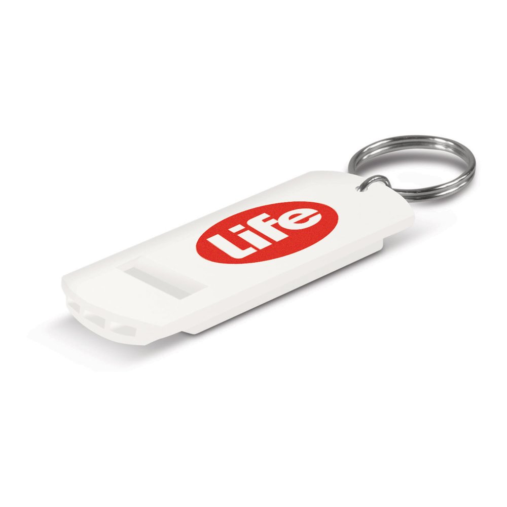 コンパクトセーフティーホイッスルキーリング