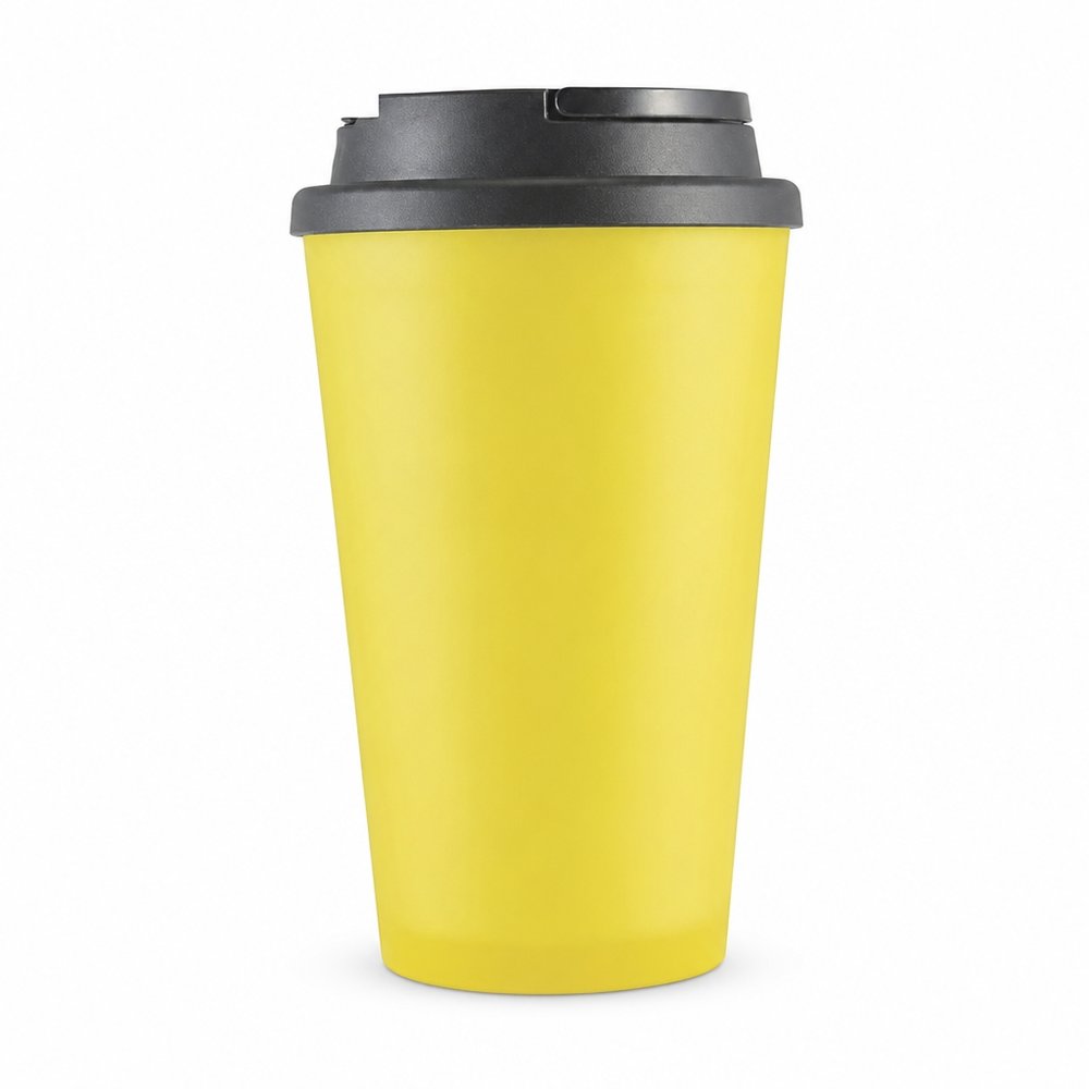 二重壁コーヒーカップを取る