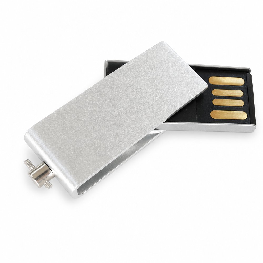 スリムライン スイベル USBメモリ - 4GB