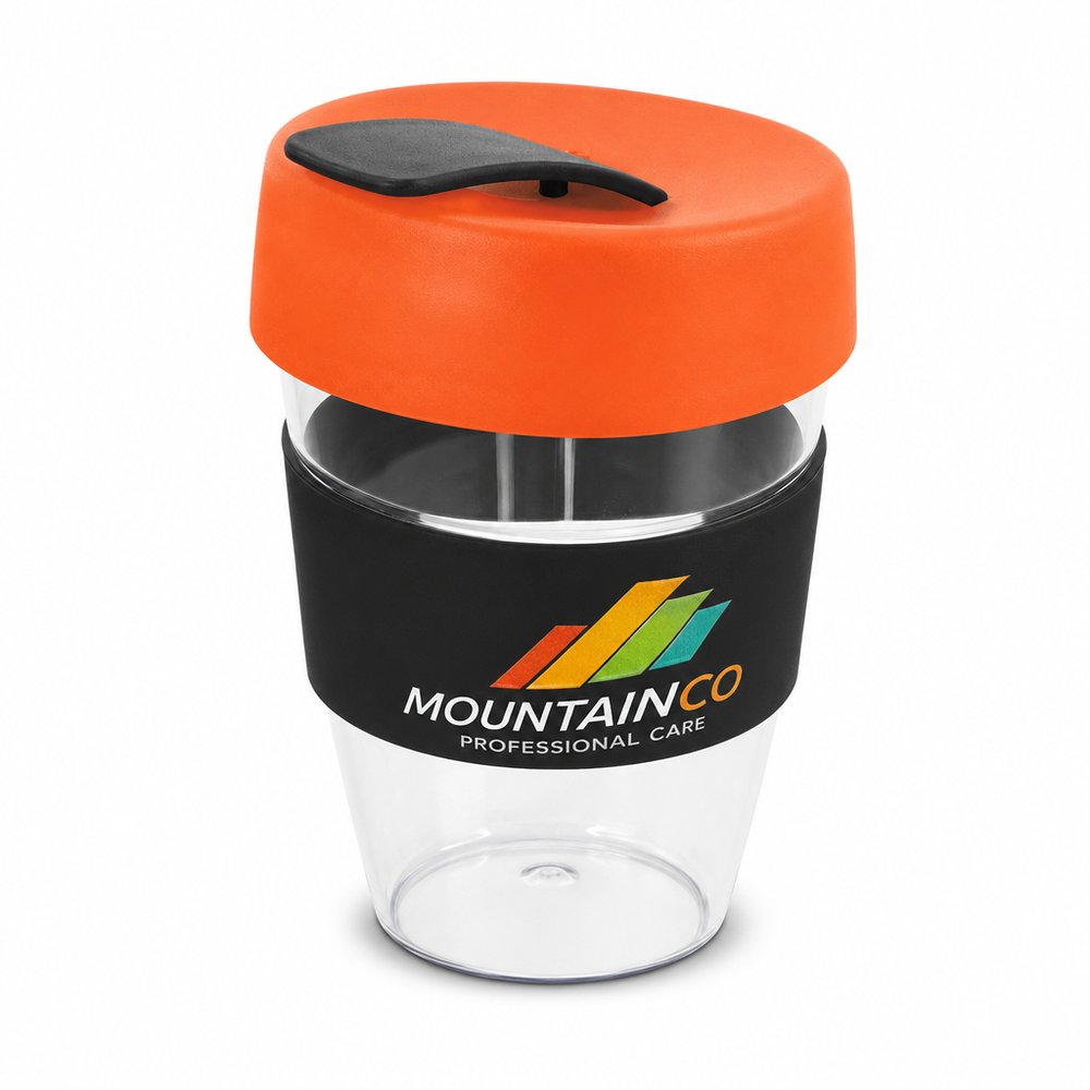 再利用可能なAmityプラスチックコーヒーカップBPAフリー(350ml)