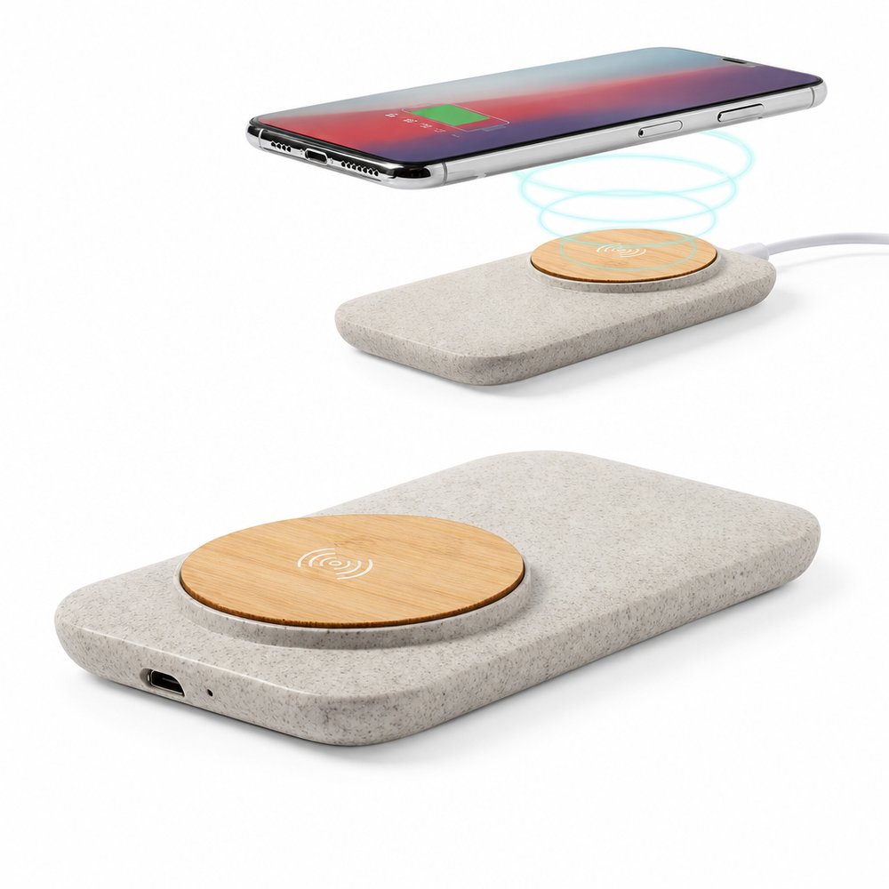 Natura バンブー&ウィートストロー ワイヤレス充電器