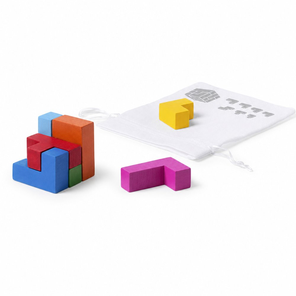 Branded Wooden Skill Game in Printed Pouch
