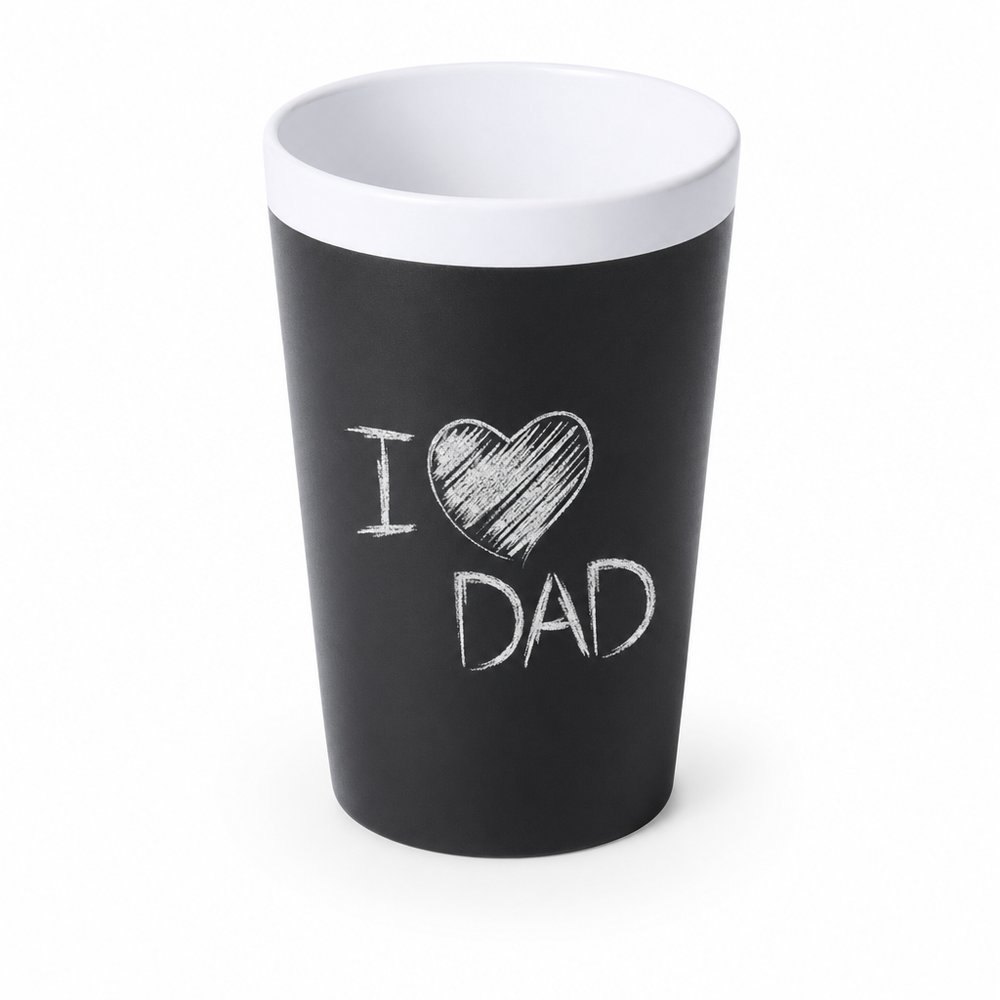 Blackboard Paint Ceramic Cup 460ml Branded