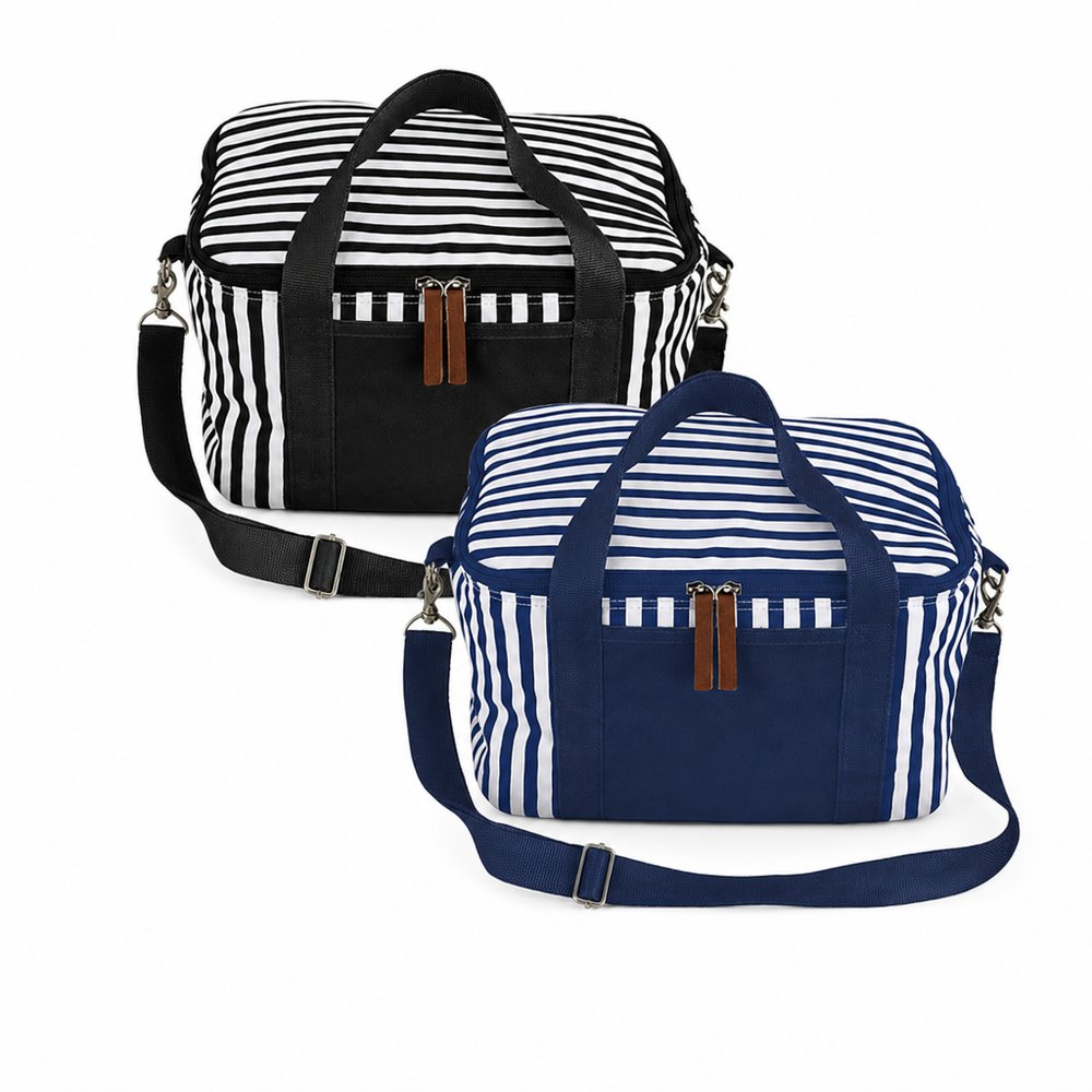 Striped Canvas Cooler Bag — Branded Cotton Tote