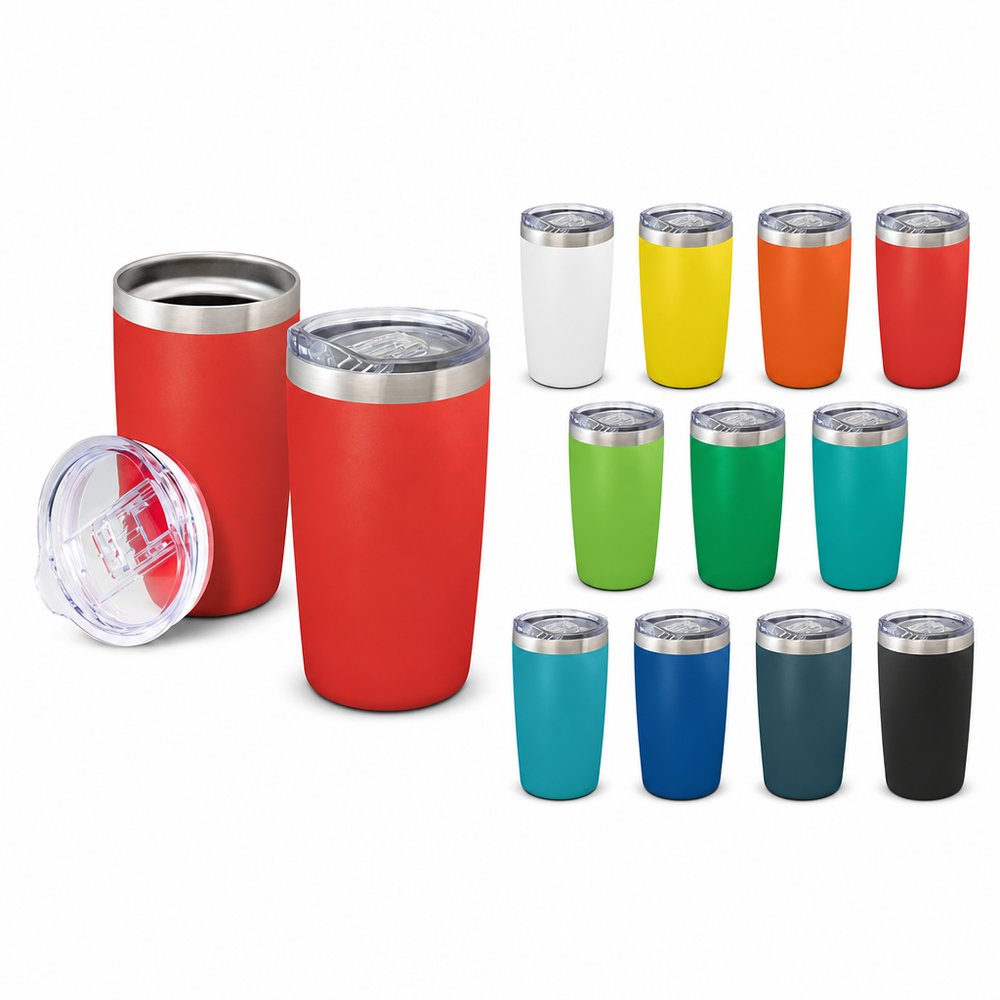 Powder Coated Vacuum Cup 600ml — Branded Travel Mug