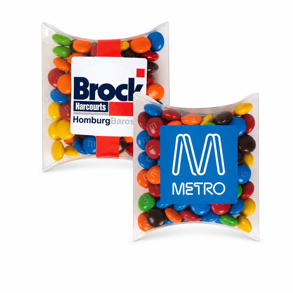 枕には、M&Msは100のGパック