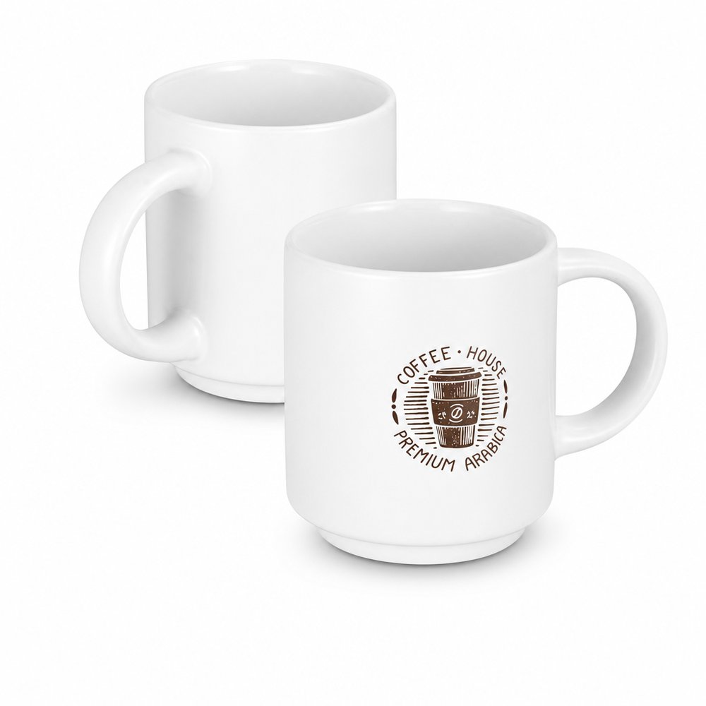 スタッキングコーヒーマグカップ (180ml)