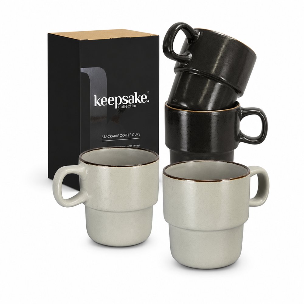 記念品 積み重ね可能なコーヒーカップセット