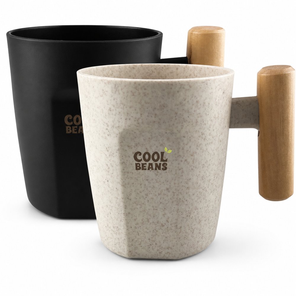 ボゴタ バンブー コーヒーカップ 木製ハンドル付き