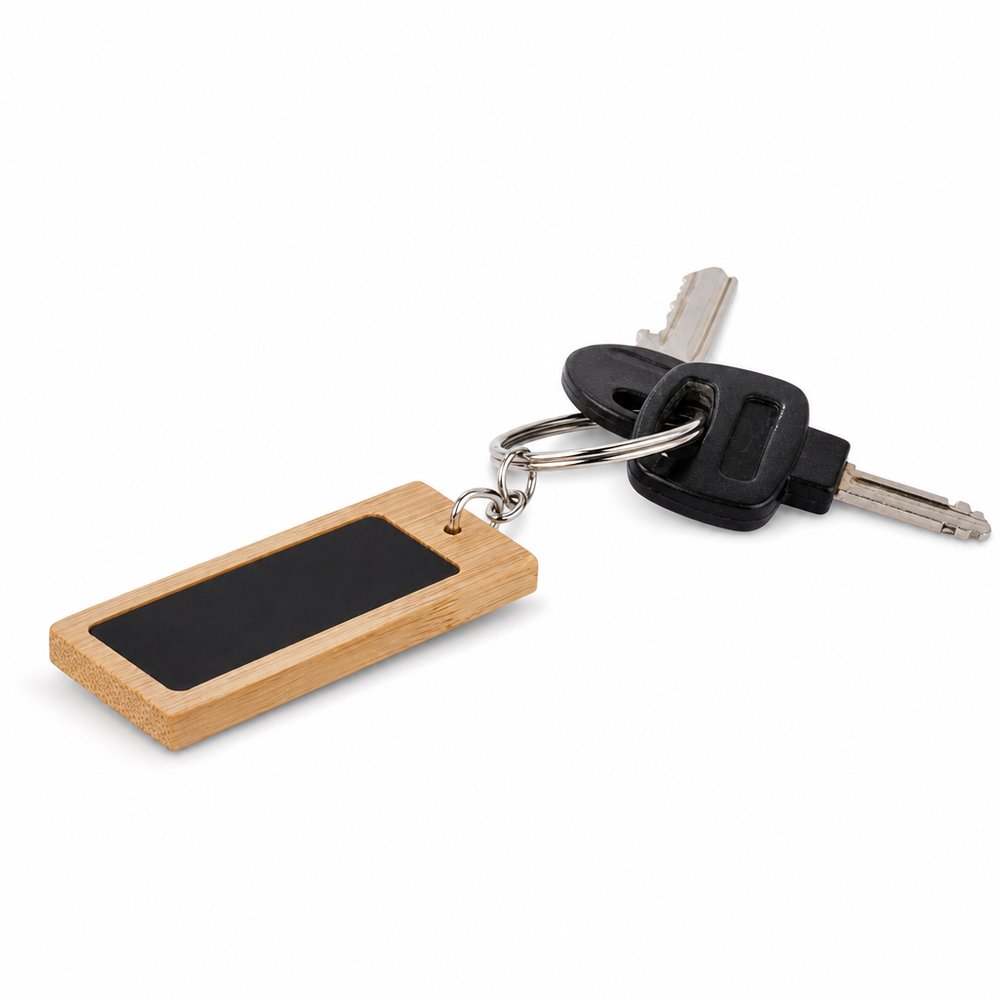 ミラージュ 竹製 長方形キーリング
