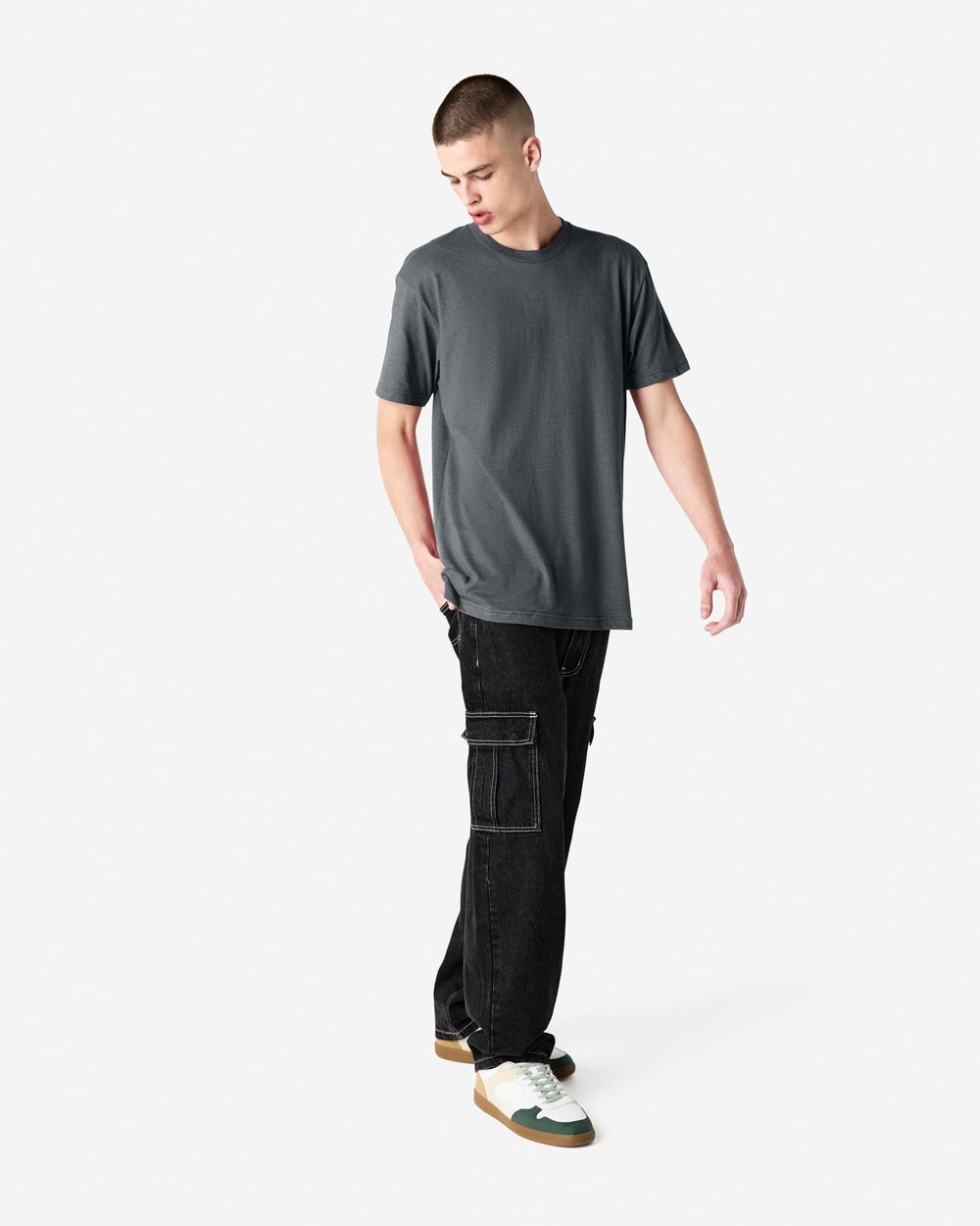 アメリカンアパレル ユニセックス CVC ショートスリーブ Tシャツ