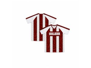 昇華プリントVネックアクティブTシャツ