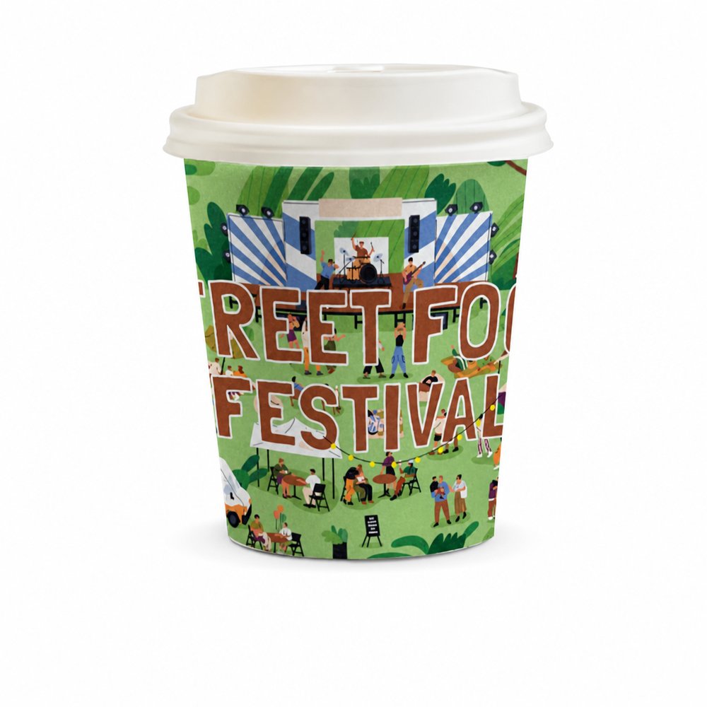 コンポスタブル ペーパーコーヒーカップ 230ml