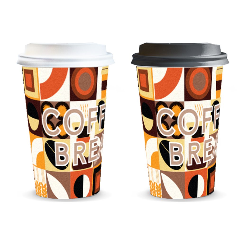 クドス ペーパーコーヒーカップ 350ml カスタムプリント
