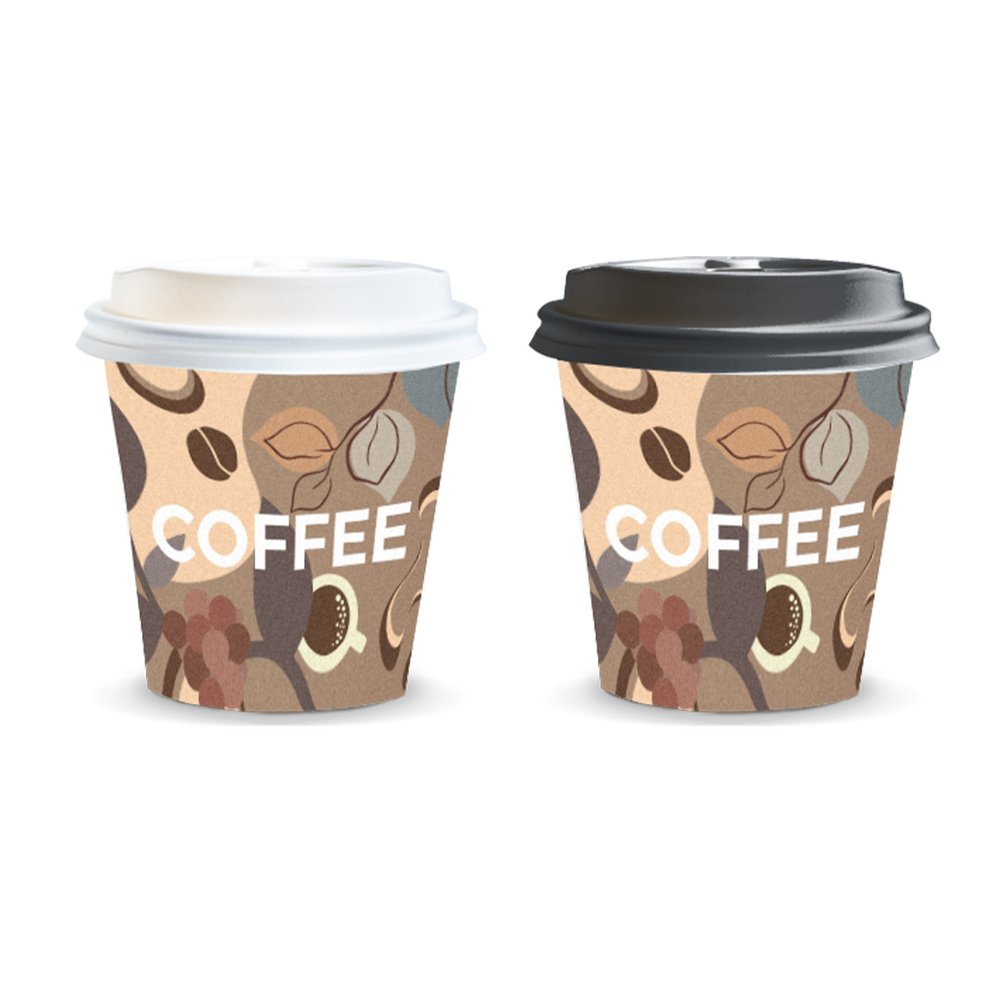 Kudos ディスポーザブルコーヒーカップ 蓋付き 180ml