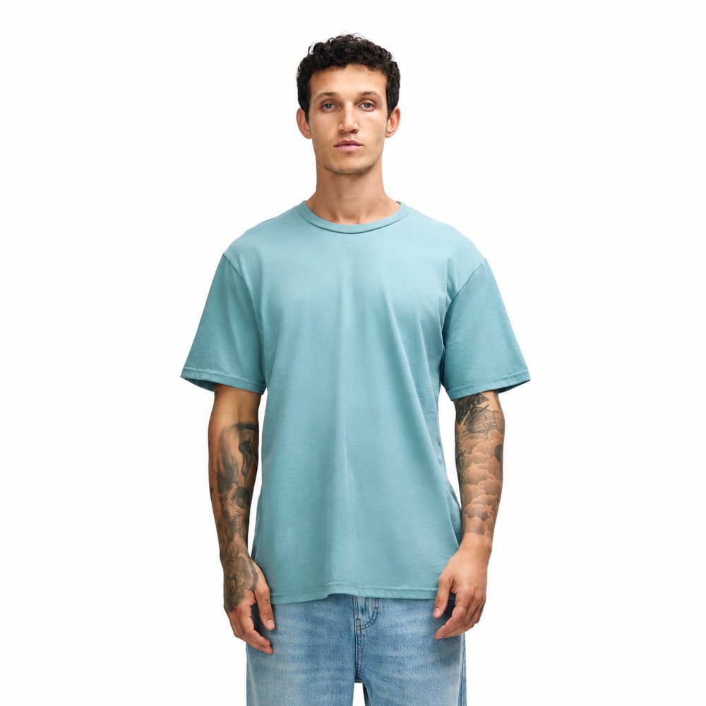 アメリカンアパレル スエード加工 クルーネック Tシャツ