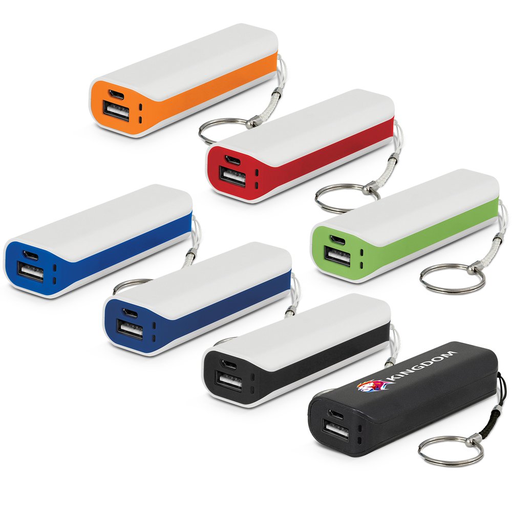 コンパクト キーリング モバイルバッテリー 2200mAh