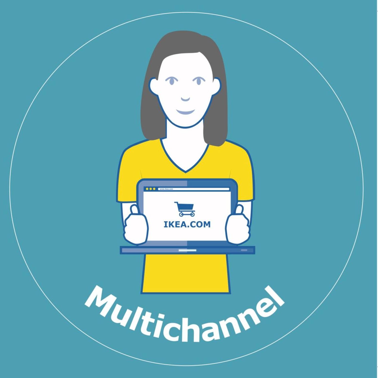 IKEA Multichannel brand sticker produced by Sense2