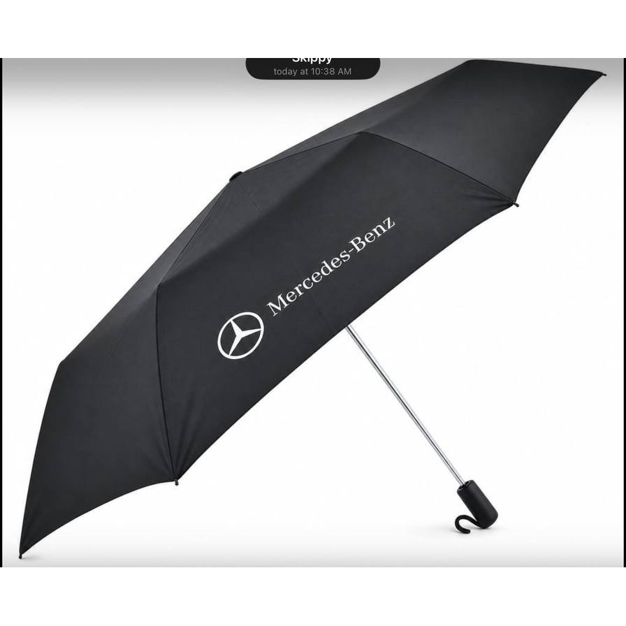 Mercedes-Benz Black folding umbrella with wordmark produced by Sense2