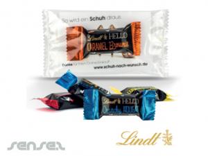 Promotional リンツチョコレートスティック付きフライヤー