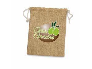 Promotional エコ巾着ジュートバッグ（中）