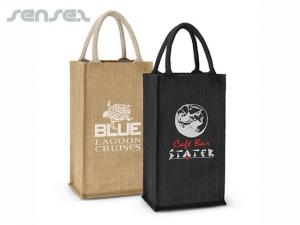 Promotional エコジュートダブルワインバッグ