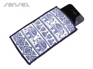 フルコルパッド入りマイクロファイバーiPhoneポーチ