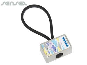 ノベルティ Mercusメタルキーリング - 長方形