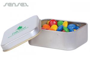 ノベルティ M＆Mの長方形缶