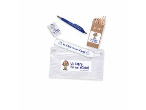 Promotional BIBO文房具はPVC鉛筆ケースにセットします