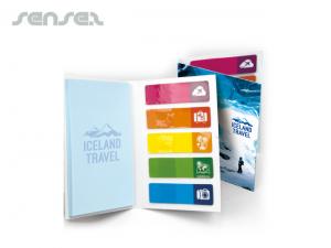 ノベルティ 印刷された大きな付箋とフラグセット（25枚、50フラグ）