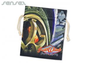 ノベルティ コットンドローストリングギフトバッグ大