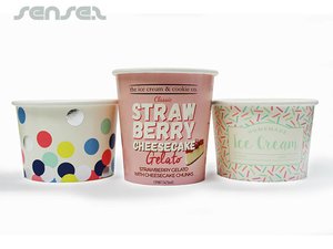 Promotional アイスクリームジェラートカップ（3オンスまたは5オンス）
