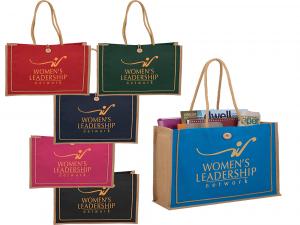 ノベルティ サリージュートバッグボタン付き