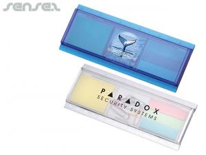 ノベルティ ペーパークリップとポストイットノートのルーラーケース