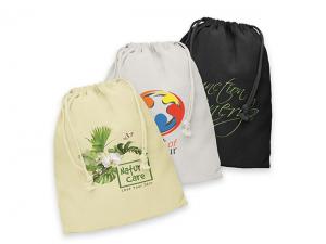 ジュノコットンドローストリングバッグ（大）