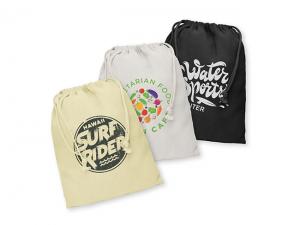 ジュノコットンドローストリングバッグ（メッド）