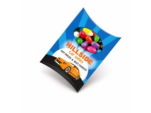 Promotional ゼリービーンズフルカラープリント窓用ピローボックス