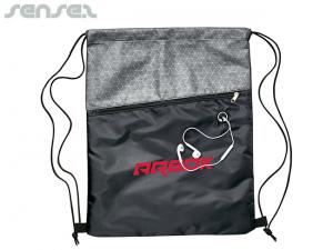 イヤホンの穴が付いているChebokの巾着袋