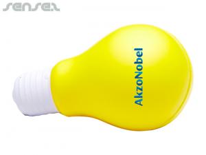 ノベルティ グローブ電球ストレスボール