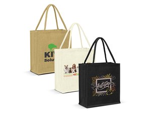 Promotional ゾーイエコジュートトートバッグ（大）