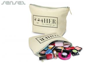 アビニキャンバス化粧バッグ（大）