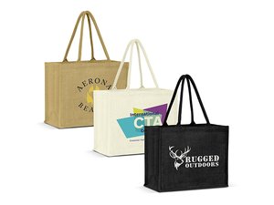Promotional ゾーイエコジュートトートバッグ（ワイド）