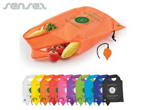 ノベルティ ポーチで便利な折りたたみ式バッグ