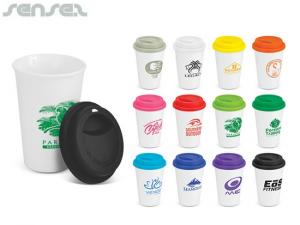 Promotional ダブルウォールセラミックコーヒーカップ（300ml）